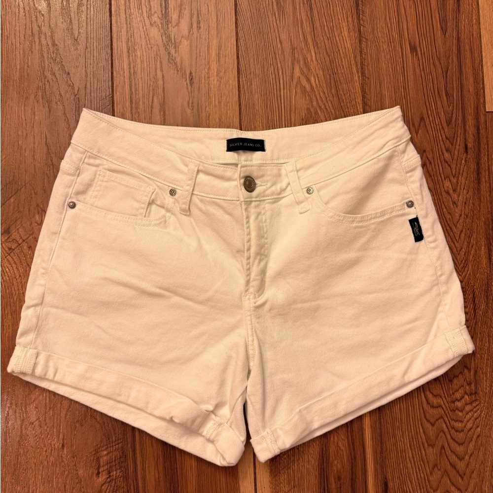 Silver Jeans Women's Light Tan Jean Shorts